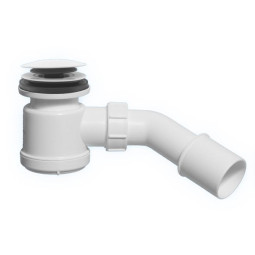 MRS2CL-WH Сифон бутылочный для поддона (сливное отверстие 50-60мм) с латунными выпуском (D70мм, H35