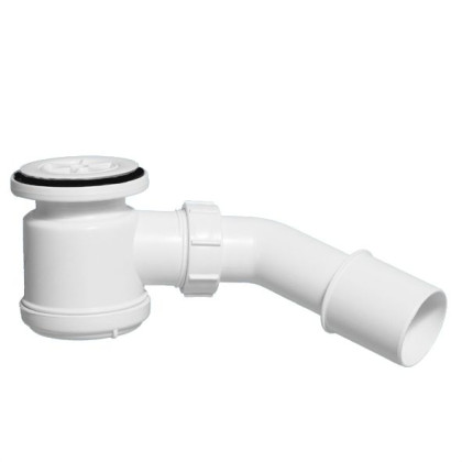 MRS2W Сифон бутылочный для поддона (сливное отверстие 50-60мм) с выпуском (D70мм, H35мм) и сливной