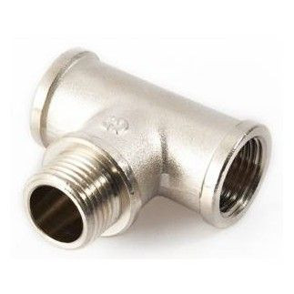 Lat Тройник   1" г/ш/г Т-обр. никель GF