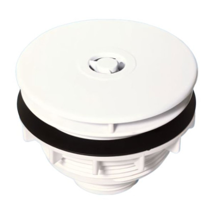 MRSW3-WH Выпуск D113мм с фильтрующей решеткой, "грибком" (дизайн "мерседес") и контргайкой для подд