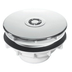 MRSW4-CP Выпуск D113мм с фильтрующей решеткой, "грибком" (дизайн "мерседес") и контргайкой для подд