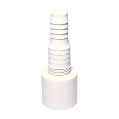 MRWMF-40 Адаптер прямой для подключения слива бытовой техники; выход Дн=40мм; цвет-белый