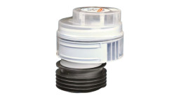 MRAA1-CLEAR Вентиляционный клапан (аэратор) для канализации со смещением, манжетой и прозрачной кры