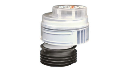 MRAA1-CLEAR Вентиляционный клапан (аэратор) для канализации со смещением, манжетой и прозрачной кры