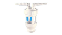 FUNNEL-C Круглая(D101мм) приемная воронка; выход 1 1/2"«папа»; цвет-чёрный