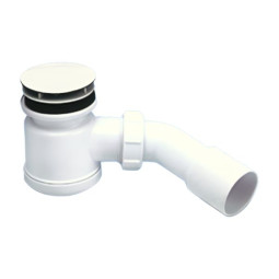 MRS3W Сифон бутылочный для поддона (сливное отверстие 50-75мм) с выпуском (D80мм, H33мм) и "грибком