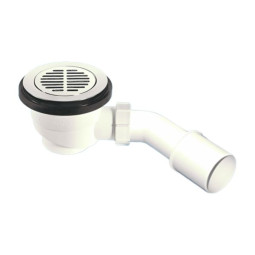 MRS4-CPBP Сифон бутылочный для поддона (сливное отверстие 90-100мм) с латунными выпуском (D113мм, H