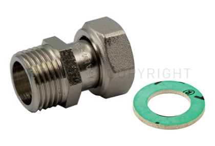 Lat Американка с НГ 1" г/ш никель Tiemme