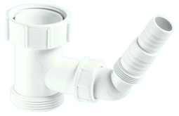 40ESW Муфта 1 1/2"«мама»х1 1/2"«папа» с адаптером под углом для подключения слива бытовой техники;