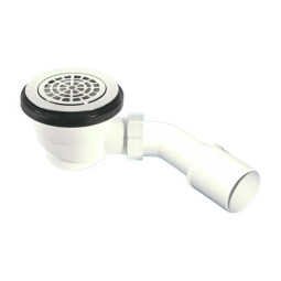 MRS4-CPBR Сифон бутылочный для поддона (сливное отверстие 90-100мм) с латунными выпуском (D113мм, H