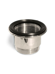 GWAS-CB Удлинитель (1 1/4"«мама»х1 1/4"«папа») металлический для выпуска; высота 30мм; цвет-хром