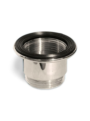 GWAS-CB Удлинитель (1 1/4"«мама»х1 1/4"«папа») металлический для выпуска; высота 30мм; цвет-хром