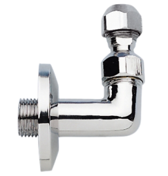 CUц Уголок ½"ш×10ц на шарнире хром 1221210 RR