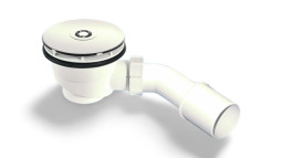 MRS4C Сифон бутылочный для поддона (сливное отверстие 90-100мм) с 113мм пластиковыми выпуском и "гр