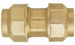 (ПНД) ЛАТУННАЯ МУФТА 40ц.-40ц FIV