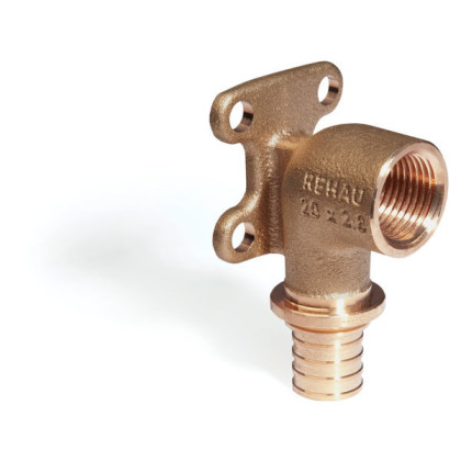 Rehau Уголок наст. с квадратн. фланц 16-Rp 1/2