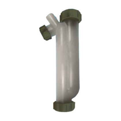 MRTB-150TR Сифон трубный S-образный без выпуска для слива конденсата с дополнительным отводом Ду=17