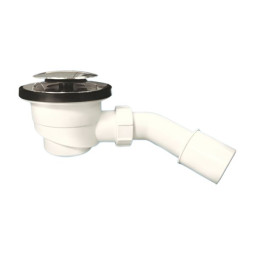 MRS4CLCP Сифон бутылочный для поддона (сливное отверстие 90-100мм) с латунными выпуском (D113мм, H3