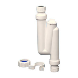 OBT1-CONUT Сифон трубный S-образный без выпуска для слива конденсата; вход Ду=19-23мм, выход вертик