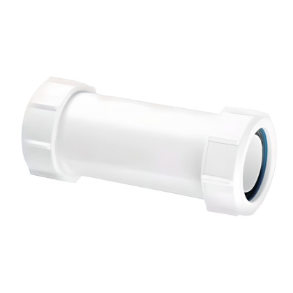 40GE Муфта удлиненная компрессионная Ду=40ммхДу=40мм; цвет-белый