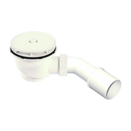 MRS4W Сифон бутылочный для поддона (сливное отверстие 90-100мм) с выпуском (D113мм, H33мм) и "грибк