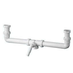CDBAWM Отводной комплект из двух точек с регулировкой по высоте, угловым адаптером для слива бытово