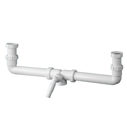 CDBAWM Отводной комплект из двух точек с регулировкой по высоте, угловым адаптером для слива бытово