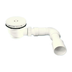 MRS4W-F Сифон бутылочный для поддона (сливное отверстие 90-100мм) с выпуском (D113мм, H33мм) и "гри