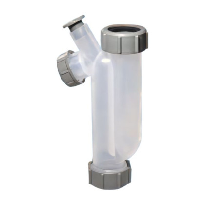 MRTB-90TR Сифон трубный S-образный без выпуска для слива конденсата с дополнительным отводом Ду=17м