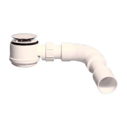 MRS5C-SLF-65 Сифон бутылочный для поддона (сливное отверстие 50-60мм) с выпуском (D70мм, H42мм) и "