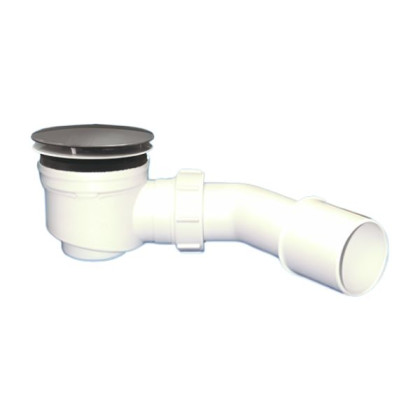 MRS6C-SL-65 Сифон бутылочный для поддона (сливное отверстие 50-75мм) с выпуском (D80мм, H42мм) и "г