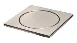 MRFGC3 Насадка (150ммх150мм) сливная металлическая (хромированная нержавейка) с декоративной заглуш