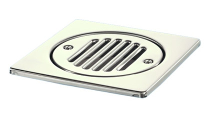 MRFGC3-S Насадка (150ммх150мм) сливная металлическая (полированная нержавейка) усиленная с привинче