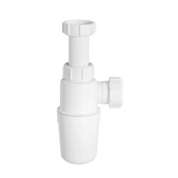 MRW1-ANW  Сифон бутылочный (1 1/4"'x32мм) без выпуска; выход компрессионный Ду=32мм