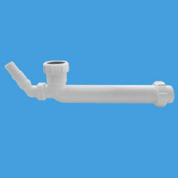 HC12-40CWM Отводная труба (L255мм, D40мм) под 90° с адаптером под углом для слива бытовой техники;