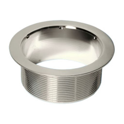 MRS8CPB-W43 Выпуск (D110мм, H43мм) металлический без перелива, сливной решетки и пробки; цвет-хром.