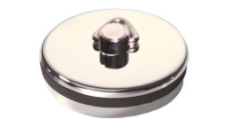 CP2T Пластиковая пробка с треугольным держателем для выпуска с 70/85/113мм решеткой; цвет-хром