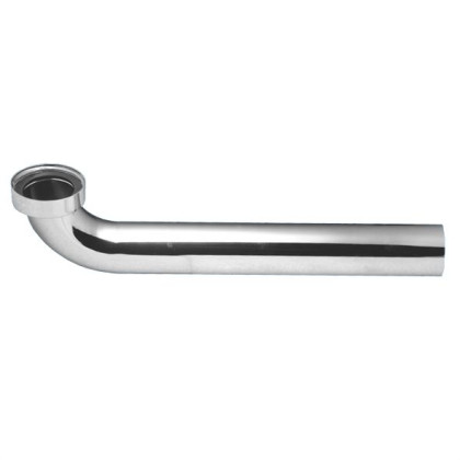 HC12L-32-CB Отводная труба (L285мм) под 90° металлическая; вход 1 1/4"«мама», выход Дн=32мм; цвет-х