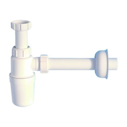 MRW1-NW Сифон бутылочный (1 1/4"'x32мм) без выпуска, с отводной трубой D32мм и отражателем; выход к