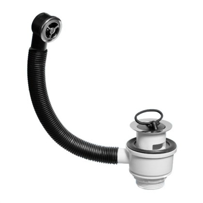 OF1S-60 Слив-перелив под круглое отверстие перелива регулируемый (L235ммхD25мм, 60мм нержавеющая ре