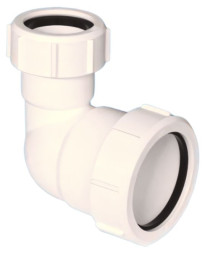 5032A-WH  Отвод на 90° переходный компрессионный Ду=50ммхДу=32мм; цвет-белый