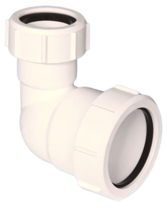 5032A-WH  Отвод на 90° переходный компрессионный Ду=50ммхДу=32мм; цвет-белый