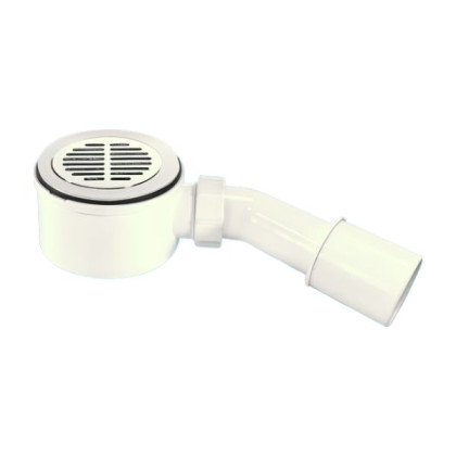 MRS8CPBS  Сифон бутылочный для поддона (сливное отверстие 90-100мм) с латунными выпуском (D110мм, H