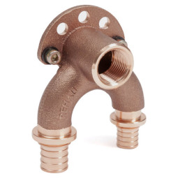 Rehau Проточный наст. угол короткий 20/16-Rp 1/2 RX бронза