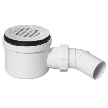 MRS8CPBS-L Сифон бутылочный для поддона (сливное отверстие 90-100мм) с латунными выпуском (D110мм,