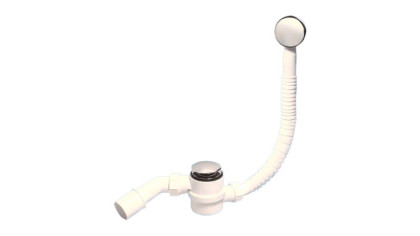 MRB11 Трап бутылочный (1 1/2"х40мм) для ванн с раздвижным переливом (L330-700ммхD34мм), металлическ