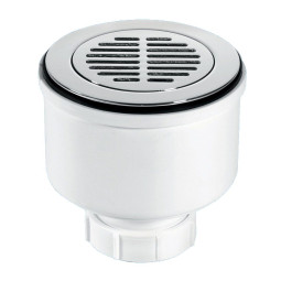 MRS8CPBS-VL Сифон бутылочный для поддона (сливное отверстие 90-100мм) с латунными выпуском (D110мм,