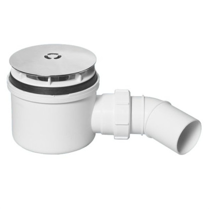 MRS8MECP-L Сифон бутылочный для поддона (сливное отверстие 90-100мм) с выпуском (D110мм, H33мм) и "