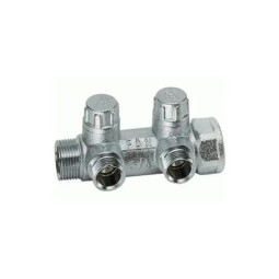 Коллектор зап. 1" (ВР-НР) 1/2 с 2 отв. FAR плоское