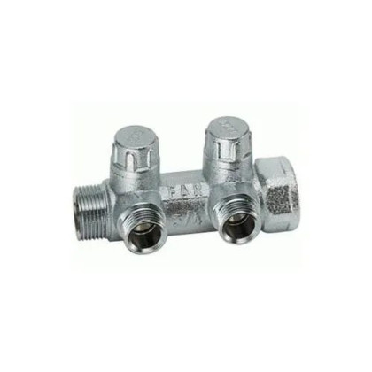 Коллектор зап. 1" (ВР-НР) 1/2 с 2 отв. FAR плоское